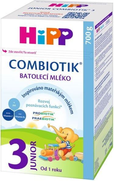 HiPP 3 Junior Combiotik Batolecí mléko 700 g - obrázek 1