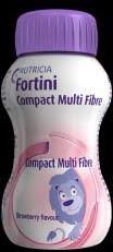 FORTINI COMPACT MULTI FIBRE S PŘÍCHUTÍ JAHODOVOU POR SOL 4X125ML - obrázek 1