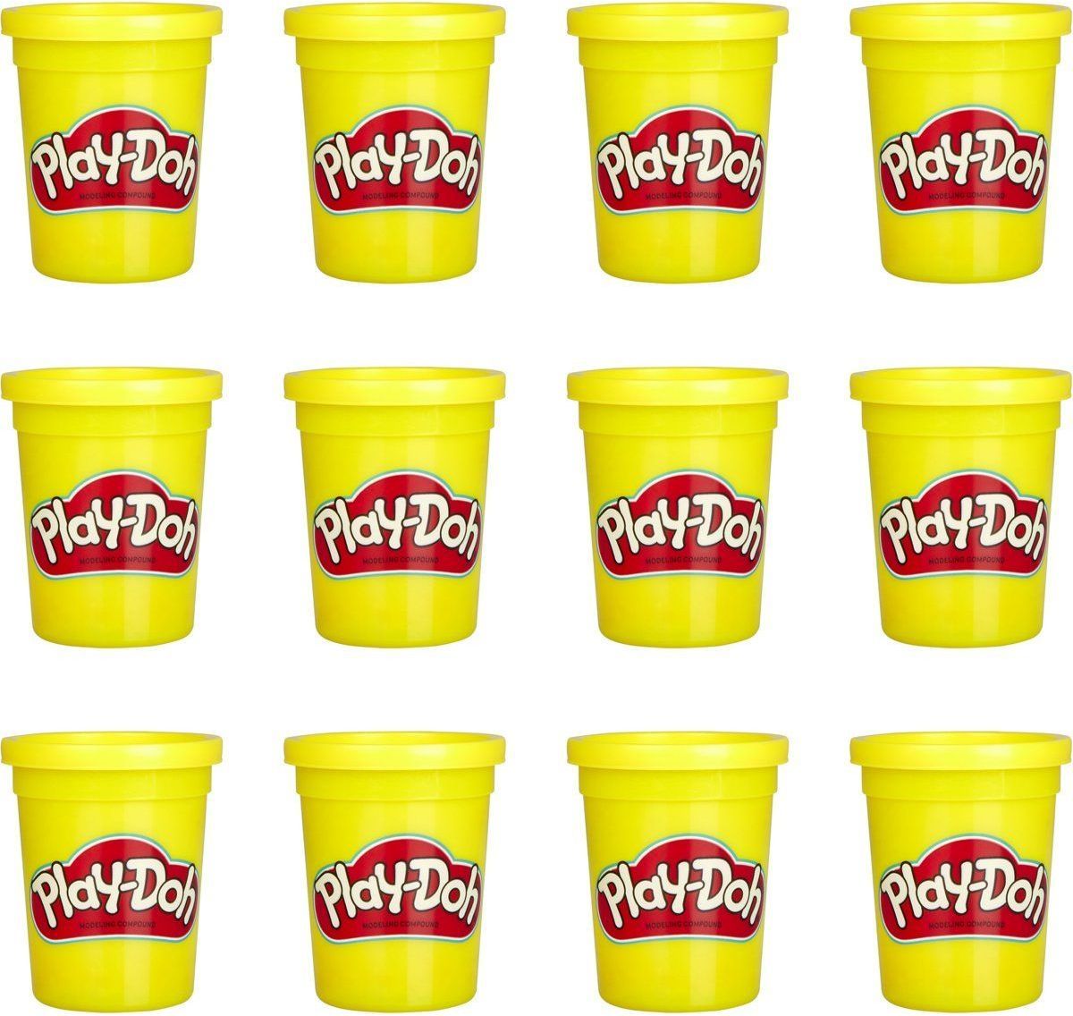 Play-Doh balení 12 ks kelímků žlutá - obrázek 1