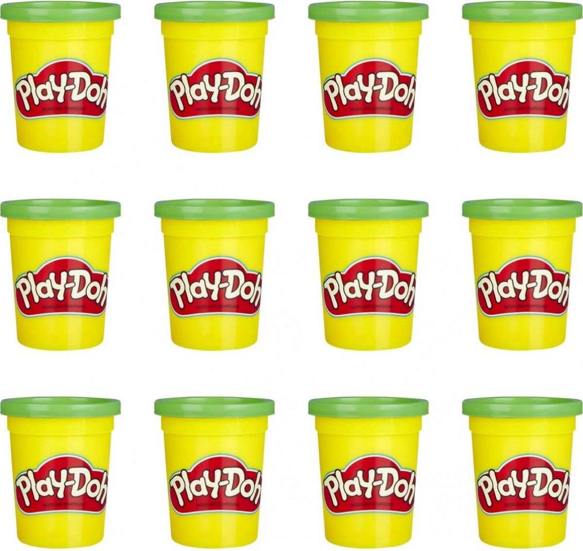 Play-Doh balení 12 ks kelímků zelená - obrázek 1