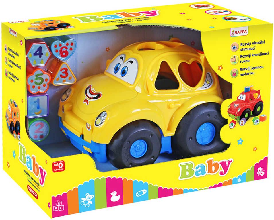 Baby auto vkládačka se 6 tvary počítání plast 2 barvy pro miminko - obrázek 2