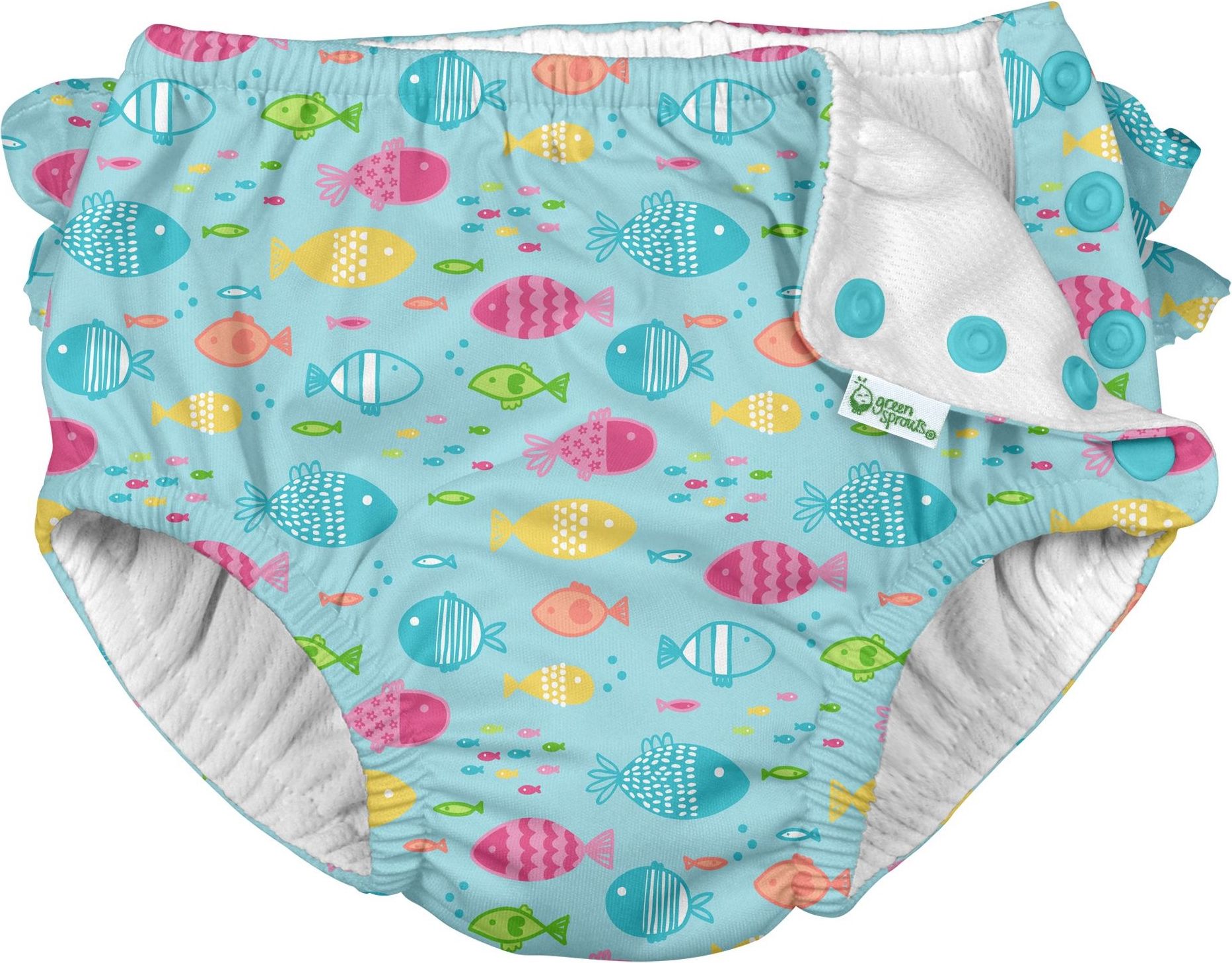 I Play/ Green Sprouts  Plenkové plavky, RAINBOW FISH velikost: 24m - obrázek 1