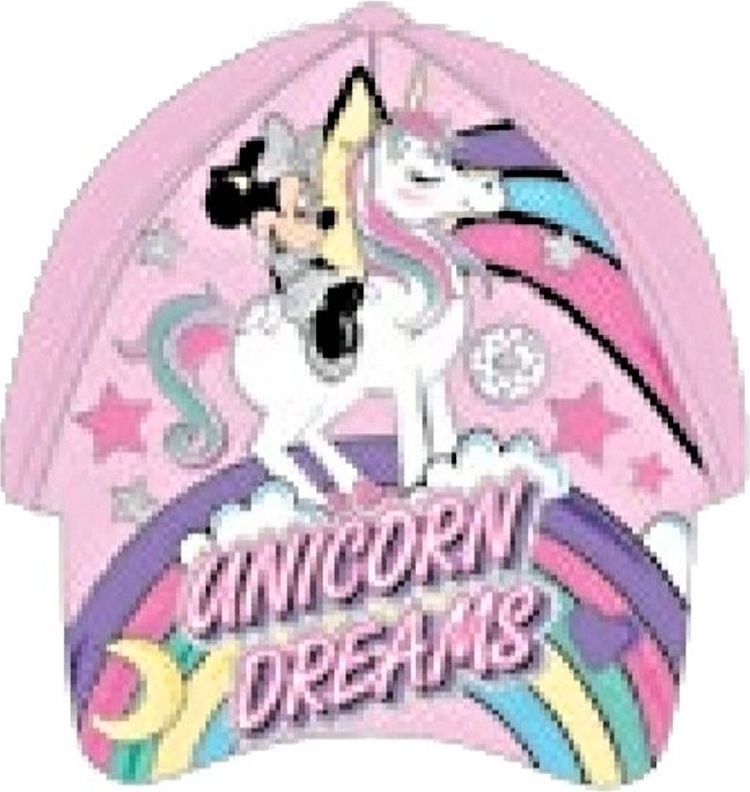 Setino · Dívčí kšiltovka Minnie Mouse s jednorožcem - Disney - motiv Unicorn Dreams - vel. 52 Světle růžová - obrázek 1