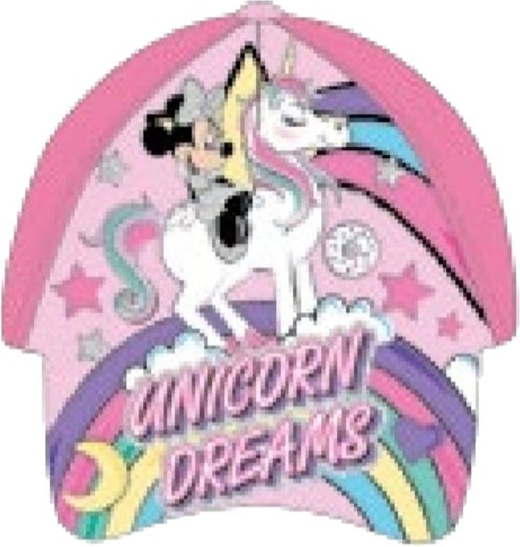 Setino · Dívčí kšiltovka Minnie Mouse s jednorožcem - Disney - motiv Unicorn Dreams - vel. 52 Růžová - obrázek 1