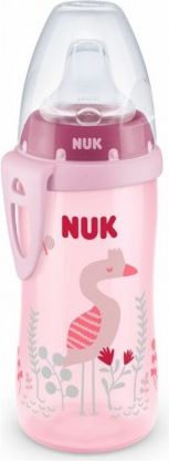 Dětská láhev NUK Active Cup 300 ml růžová plameňák, Růžová - obrázek 1