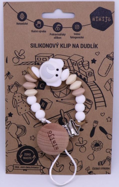 Mimijo Klip na dudlík Bílý Slon - obrázek 2
