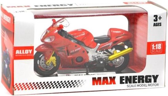 Motorka Max Energy 1:18 - červená - obrázek 1