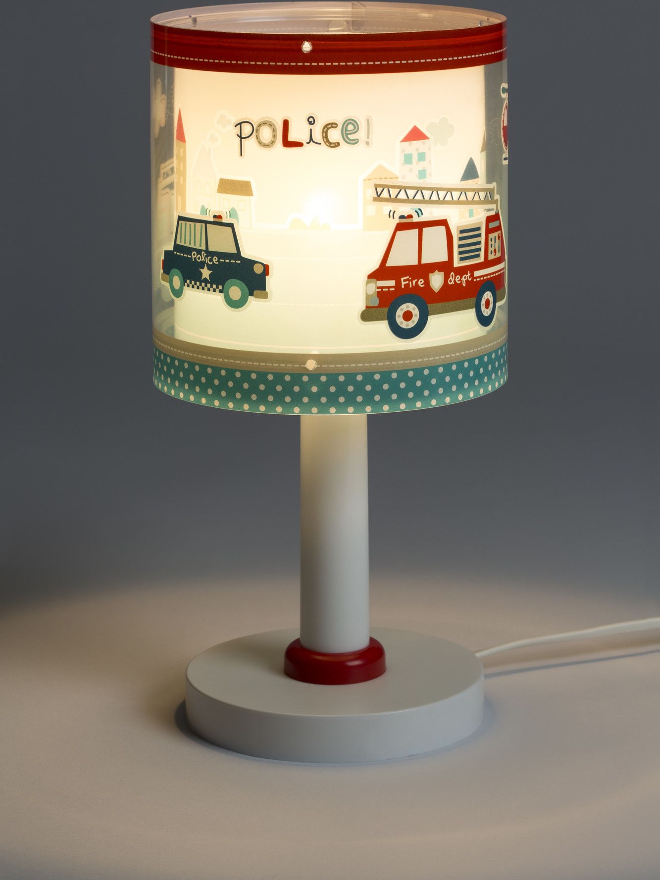 DĚTSKÁ STOLNÍ LAMPIČKA POLICE - obrázek 2