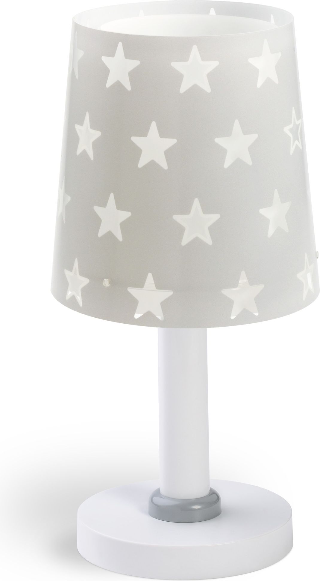 DĚTSKÁ STOLNÍ LAMPIČKA STARS GREY - obrázek 1