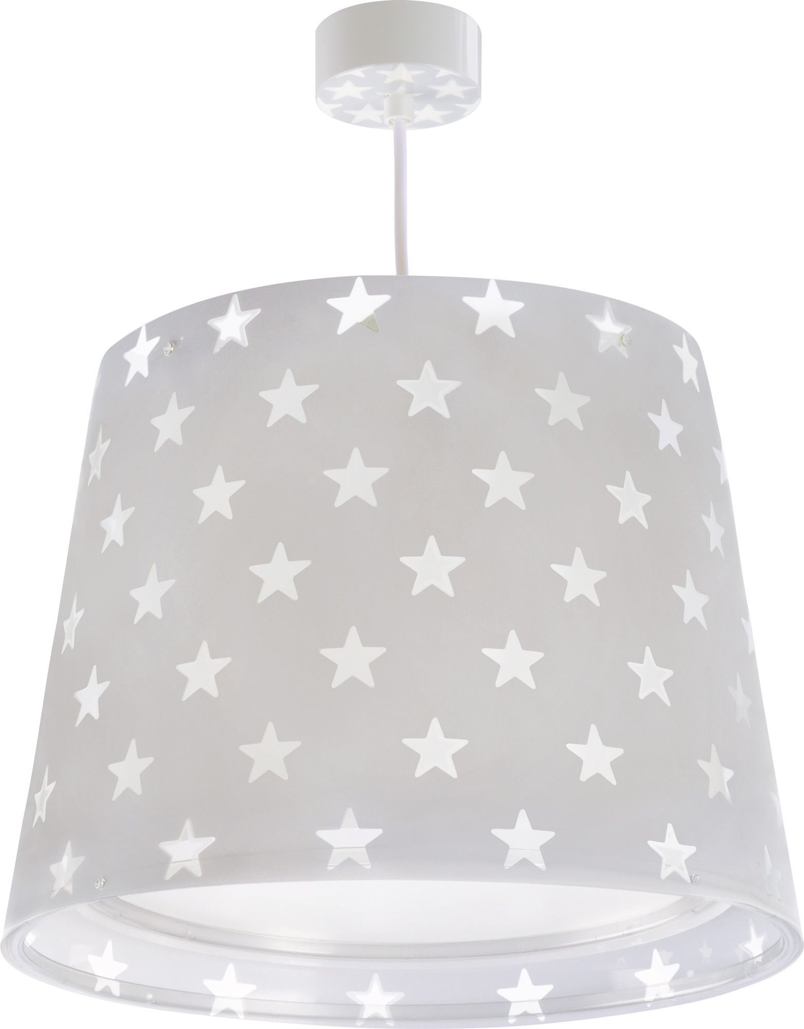 DĚTSKÉ ZÁVĚSNÉ SVÍTIDLO STARS GREY - obrázek 1