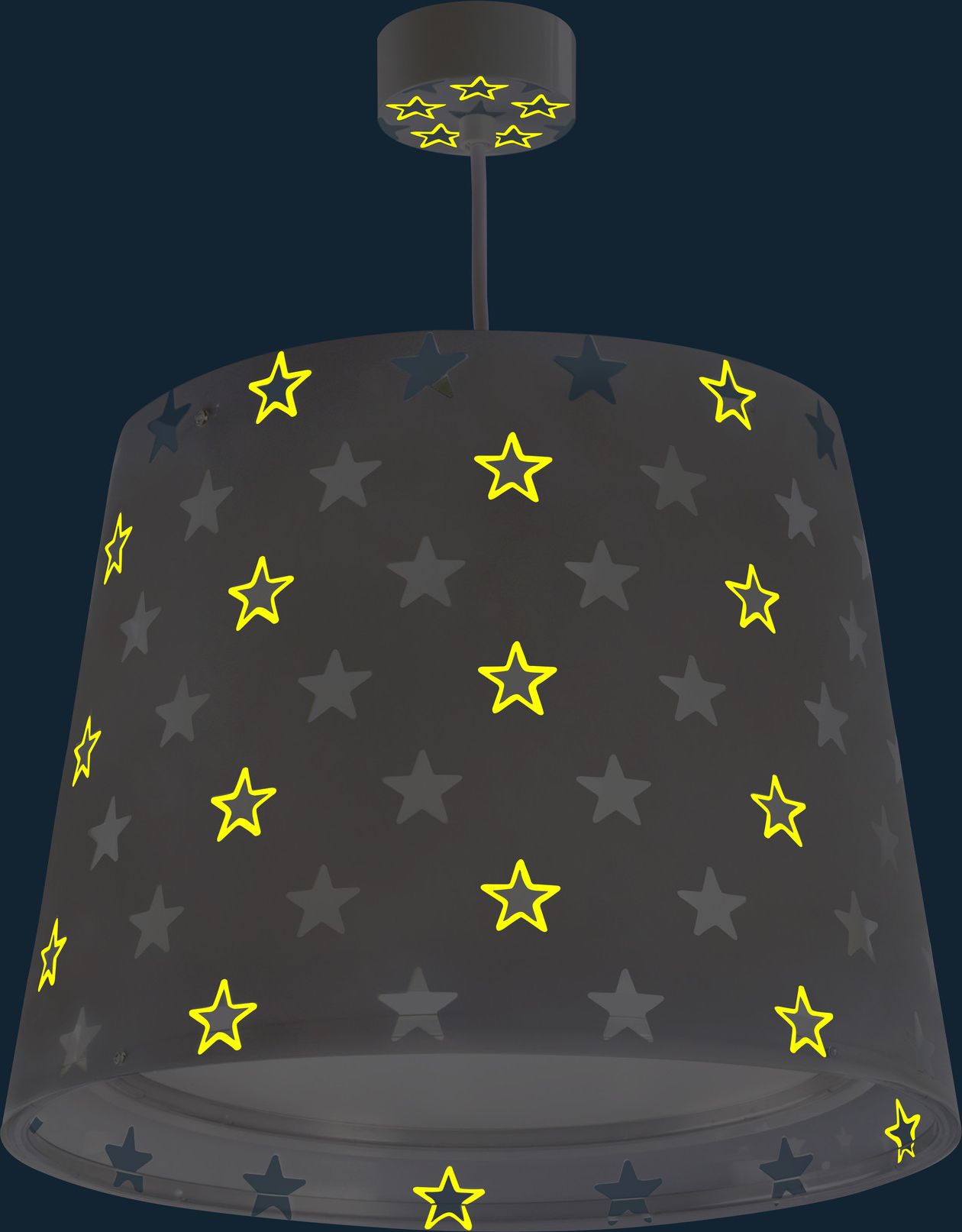 DĚTSKÉ ZÁVĚSNÉ SVÍTIDLO STARS GREY - obrázek 3