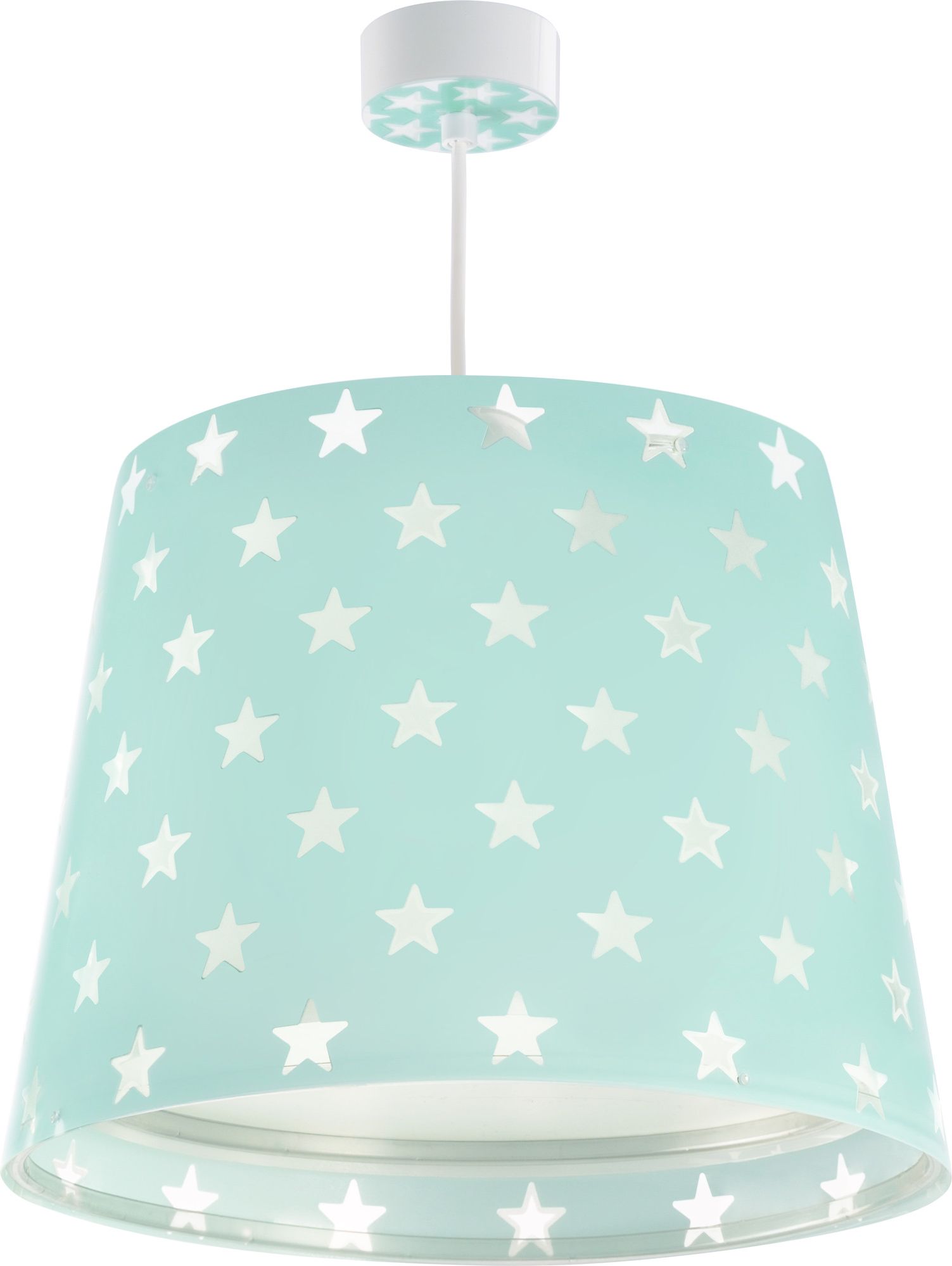 DĚTSKÉ ZÁVĚSNÉ SVÍTIDLO STARS GREEN - obrázek 1