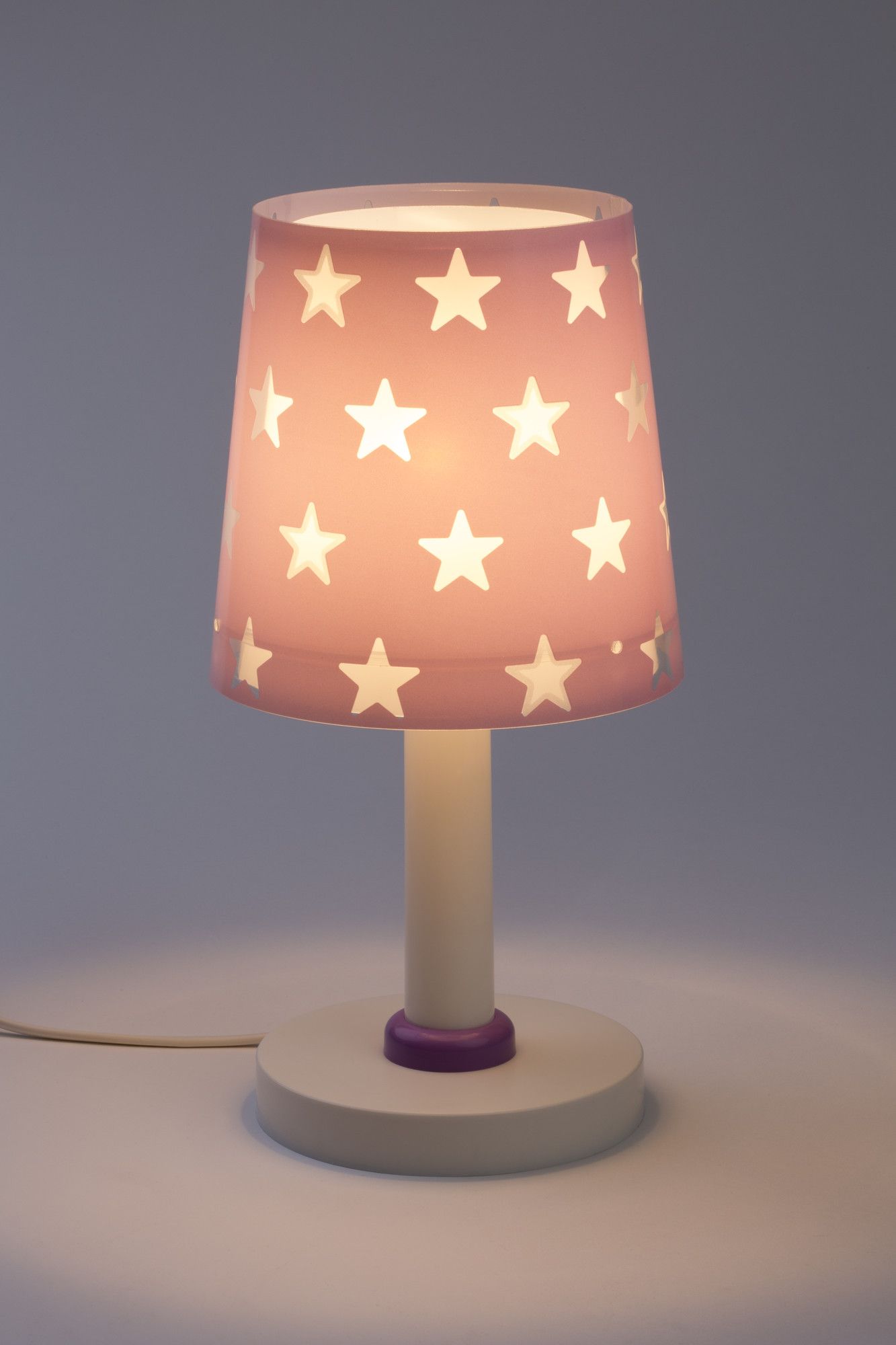 DĚTSKÁ STOLNÍ LAMPIČKA STARS PURPLE - obrázek 2