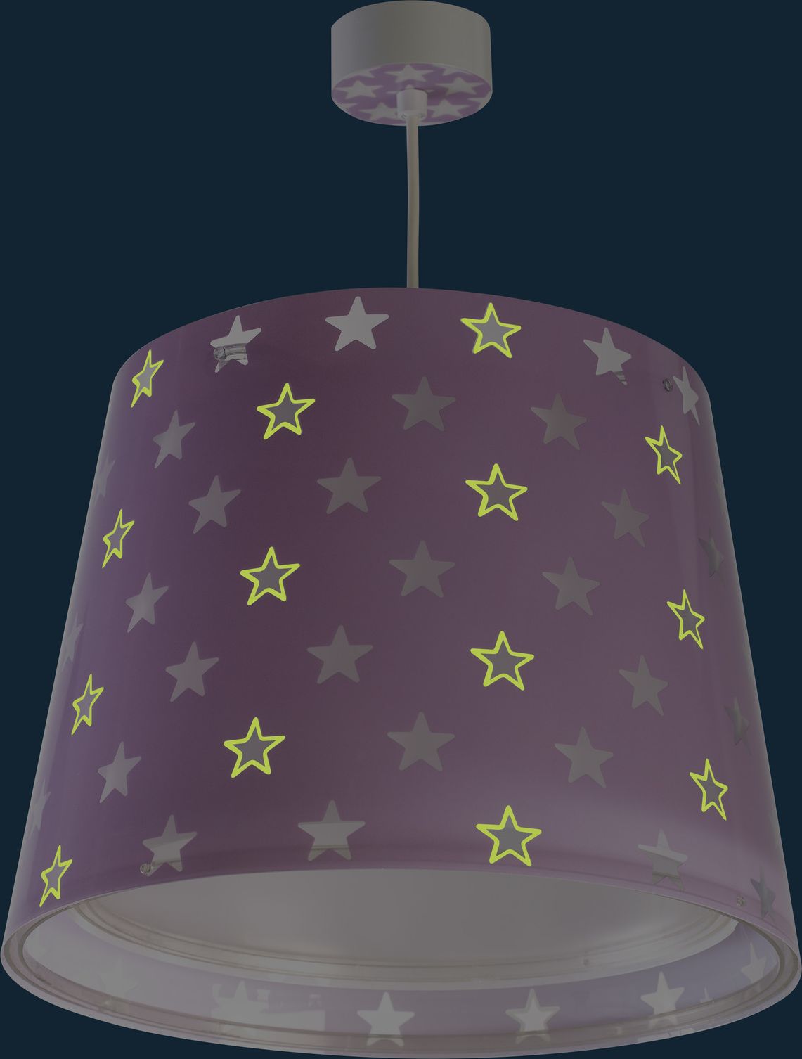 DĚTSKÉ ZÁVĚSNÉ SVÍTIDLO STARS PURPLE - obrázek 3