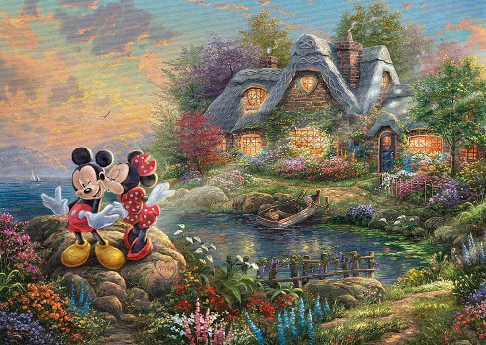 Schmidt Puzzle Miláčci Mickey a Minnie 1000 dílků - obrázek 1
