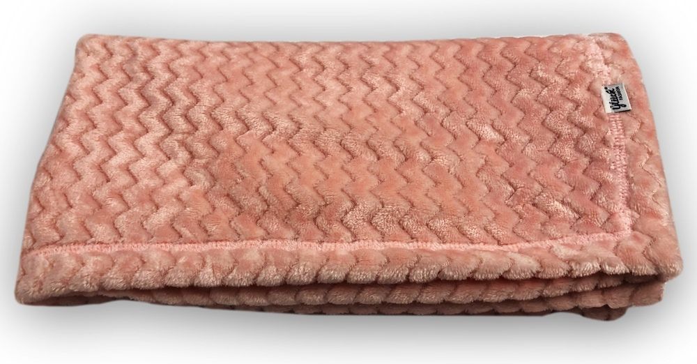Dětská deka 75x75 cm LittleUp Fala Pink - obrázek 1