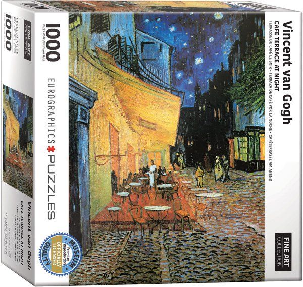 Puzzle EuroGraphics Van Gogh Kavárna v noci 1000 - obrázek 1