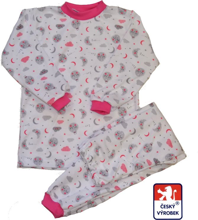Dětské bavlněné pyžamo, Dětský svět, sluníčko s měsíčkem velikost 80 - obrázek 1
