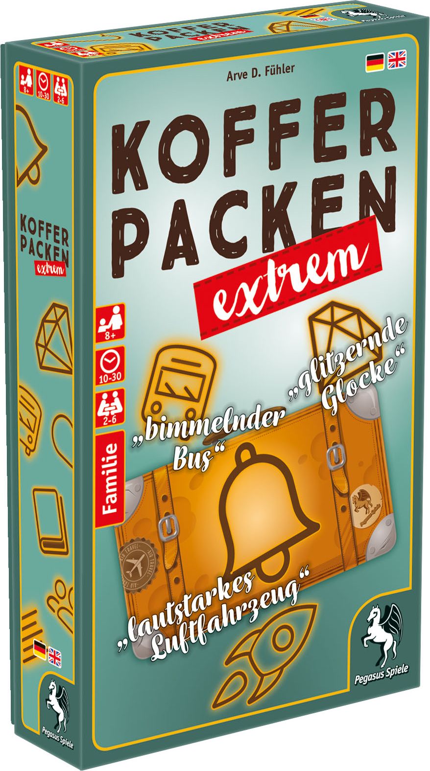 Pegasus Spiele Kofferpacken Extrem EN/DE - obrázek 1