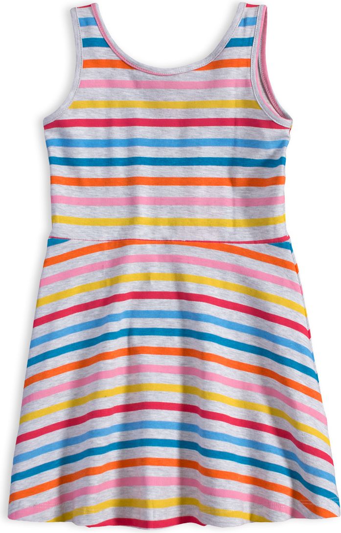 Dívčí šaty KNOT SO BAD COLOUR STRIPE Velikost: 98 - obrázek 1