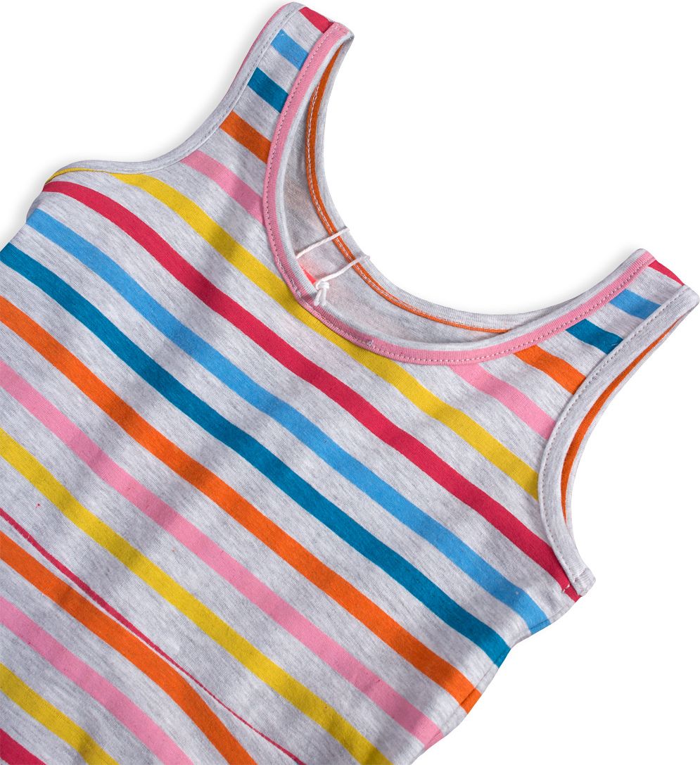 Dívčí šaty KNOT SO BAD COLOUR STRIPE Velikost: 98 - obrázek 3
