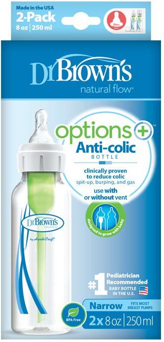 Dr.Browns Kojenecká láhev Anti-colic plastová 250 ml 2 ks - obrázek 2