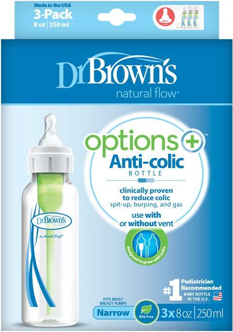 Dr.Browns Kojenecká láhev Anti-colic plastová 250 ml 3 ks - obrázek 2