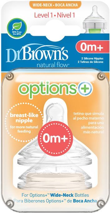 Dr.Browns Savička silikon široká 0m+ č.1 2 ks - obrázek 2