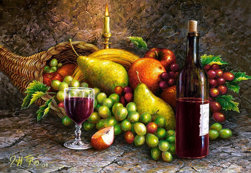 Castorland Puzzle Ovoce a víno 1000 dílků - obrázek 1