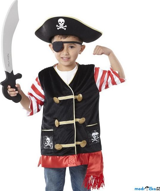 Kostým dětský - Pirát komplet (M&D) - obrázek 1
