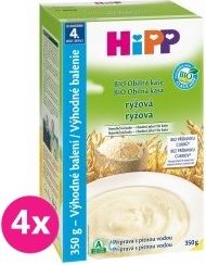 HIPP BIO obilná kaše rýžová 4 x 350 g - obrázek 1