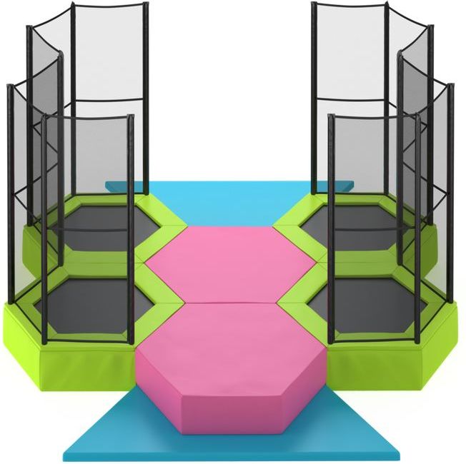 Trampolínová sestava HEXIA Indoor 4 - obrázek 1
