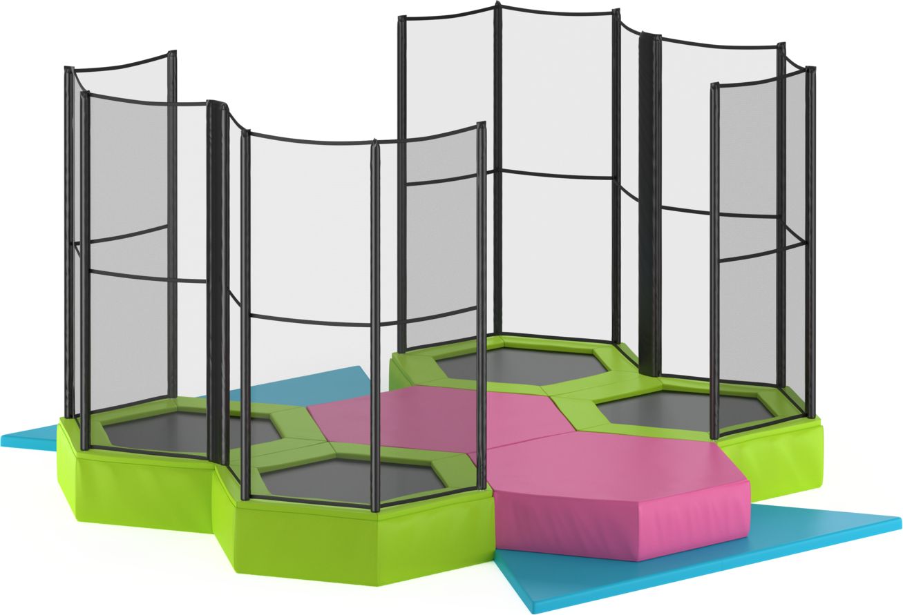 Trampolínová sestava HEXIA Indoor 4 - obrázek 2