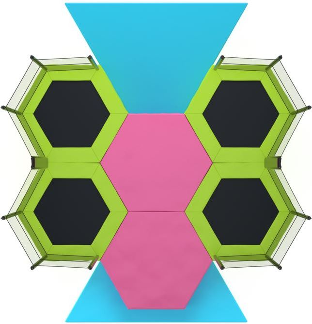 Trampolínová sestava HEXIA Indoor 4 - obrázek 3