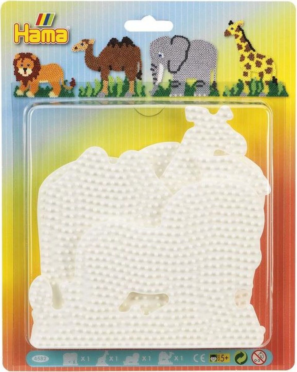 Hama Midi Podložky slon, žirafa, lev a velbloud - obrázek 1