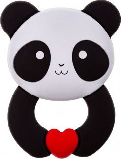 Dětské silikonové kousátko Akuku Panda, Multicolor - obrázek 1