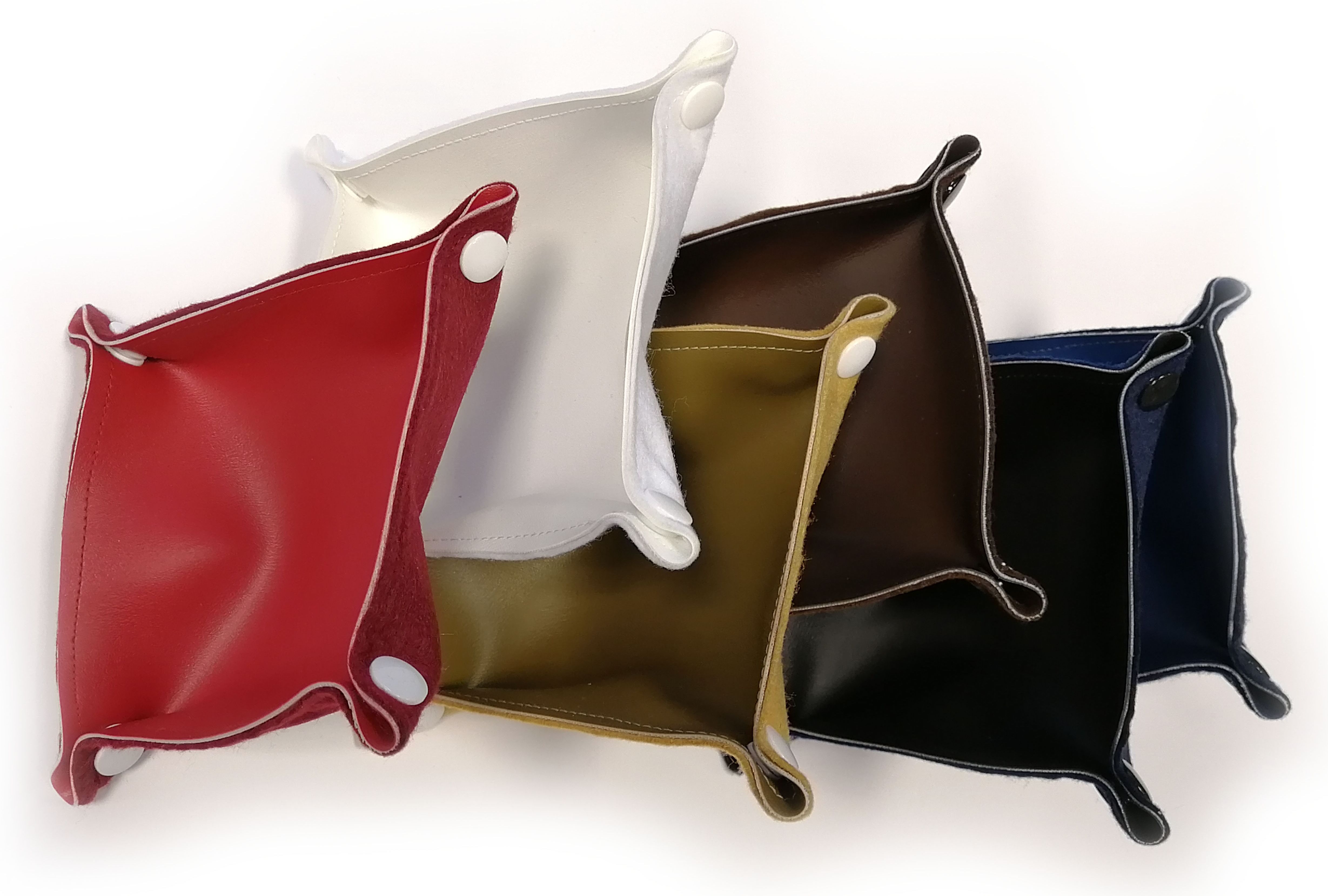 TLAMA games Rozkládací koženková miska cca 10 x 10 cm (6 barev) Barva: černá - obrázek 4
