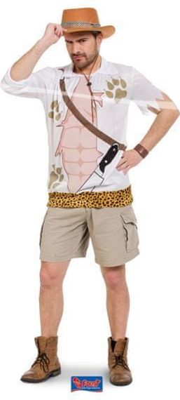 Kostým košile Jungle Jim Safari Muž - M/L (48-50) - obrázek 1