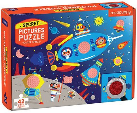 Mudpuppy Puzzle s tajným obrázkem - Vesmír / Puzzle Secret Picture - Outer Space (42dílků) - obrázek 1