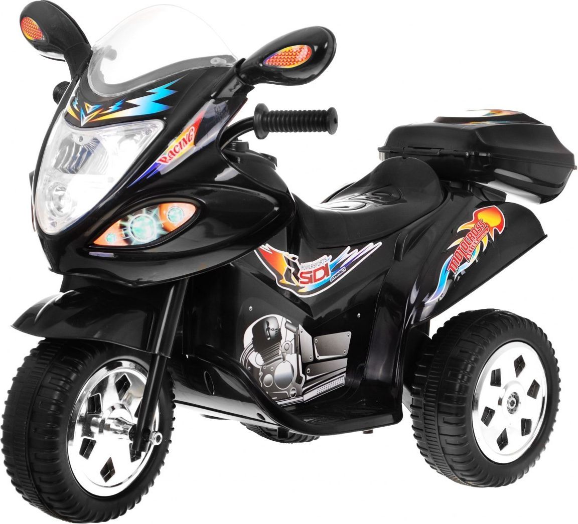 Mamido  Dětská elektrická motorka skútr černý - obrázek 1