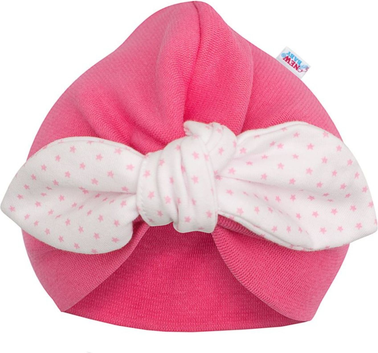 Dívčí čepička turban New Baby For Girls dots - Dívčí čepička turban New Baby For Girls dots - obrázek 1