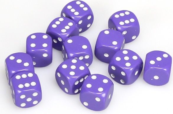 Chessex Hrací kostka šestistěnná matná 16mm Barva: tmavě modrá / zlatá - obrázek 13