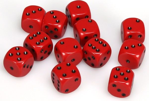 Chessex Hrací kostka šestistěnná matná 16mm Barva: tmavě modrá / zlatá - obrázek 14