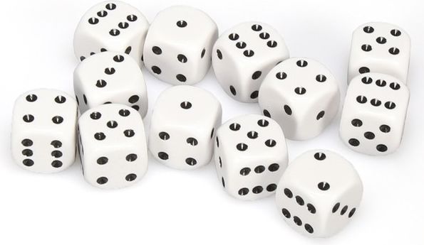 Chessex Hrací kostka šestistěnná matná 16mm Barva: žlutá / černá - obrázek 17