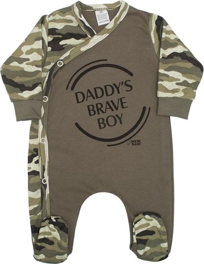 NEW BABY | New Baby Army | Kojenecký overal New Baby Army boy | Zelená | 62 (3-6m) - obrázek 1