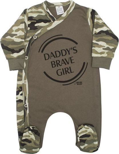 NEW BABY | New Baby Army | Kojenecký overal New Baby Army girl | Zelená | 74 (6-9m) - obrázek 1