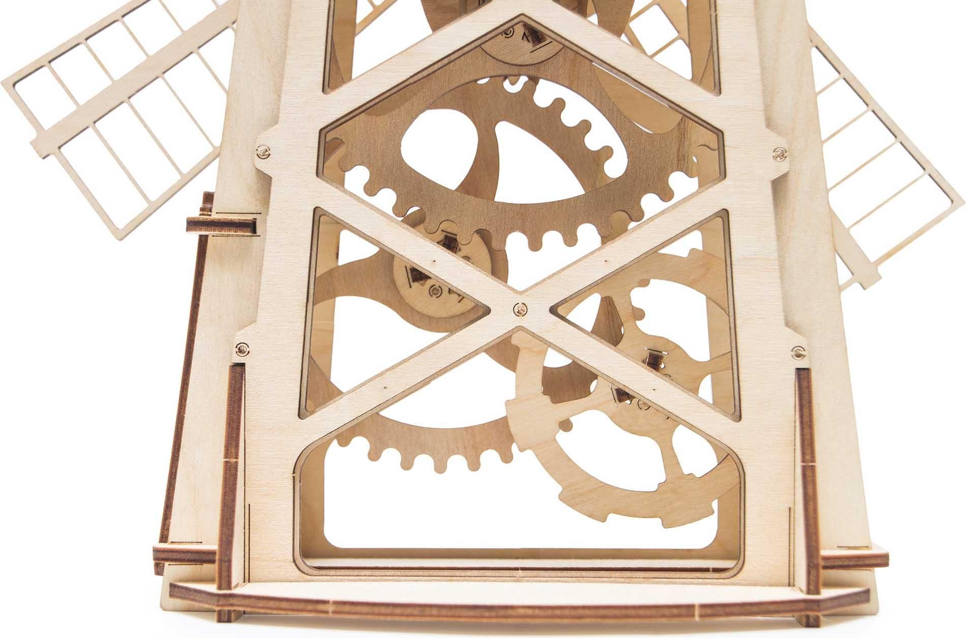 Wood Trick "Mlýn" - 3D dřevěné mechanické puzzle - obrázek 5