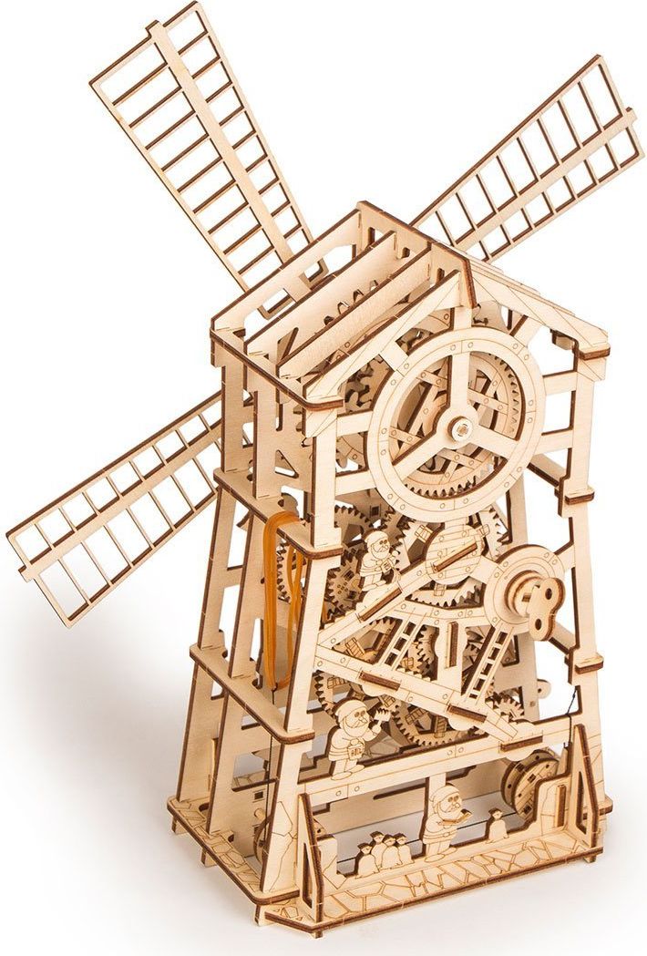 Wood Trick "Větrný mlýn" - 3D dřevěné mechanické puzzle - obrázek 4
