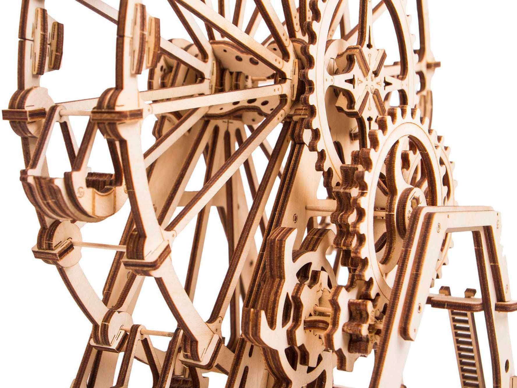 Wood Trick  "Vyhlídkové kolo" - 3D dřevěné mechanické puzzle - obrázek 6