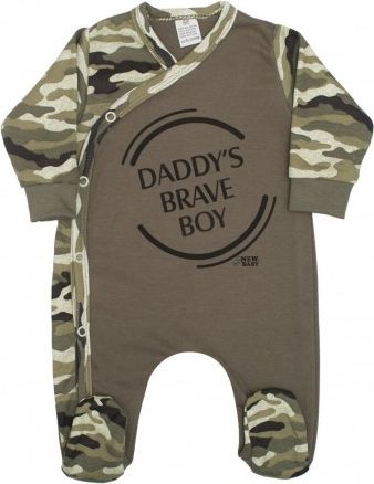 Kojenecký overal New Baby Army boy, Zelená, 80 (9-12m) - obrázek 1